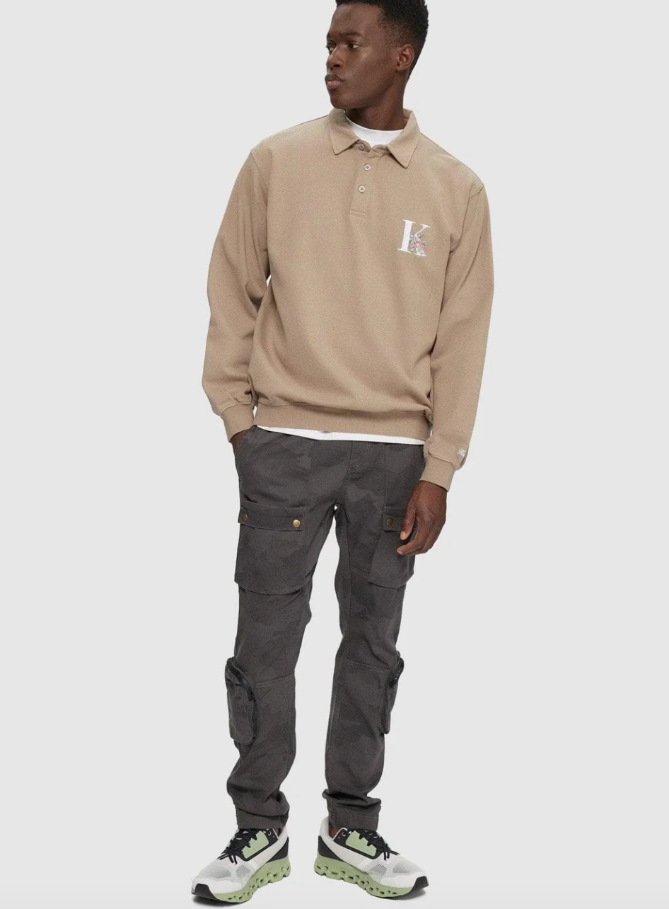 Kuwallatee Collared Sweatshirt | Light Brown | Villa | Stylist Pull Rental