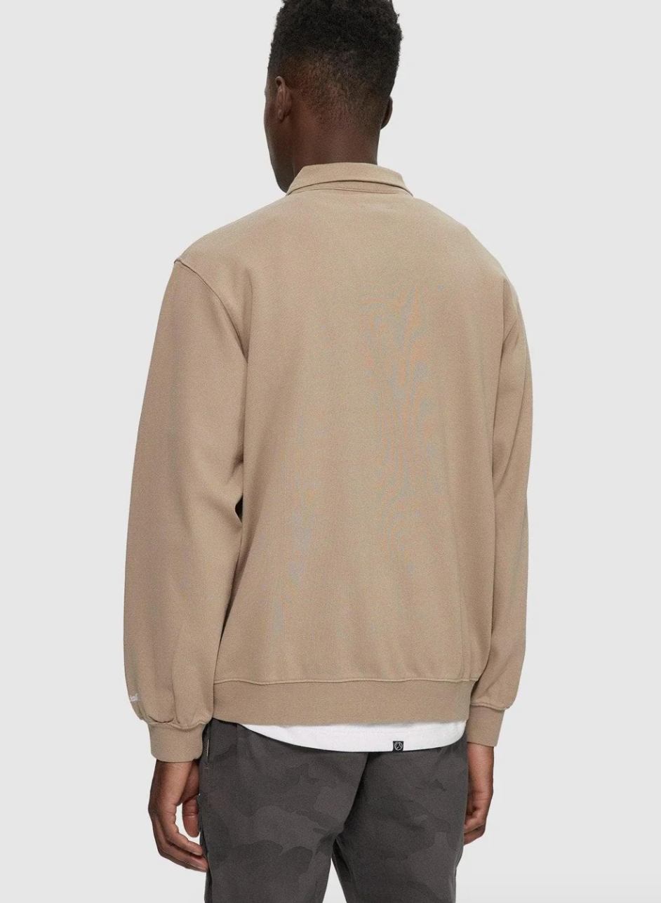 Kuwallatee Collared Sweatshirt | Light Brown | Villa | Stylist Pull Rental