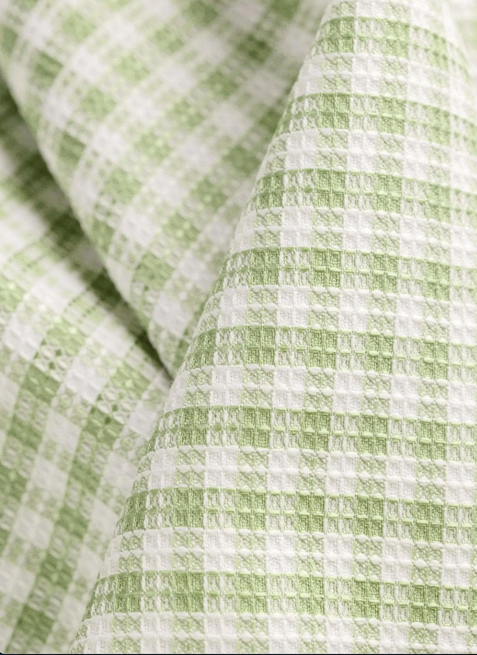 Available for Rental | Kuwallatee Checkered Shorts | Light Green